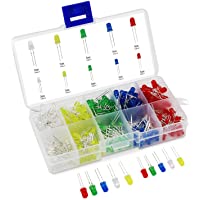 250PCS 3mm 5mm LED diodo emisor de luz rojo azul verde amarillo blanco LED kit surtido
